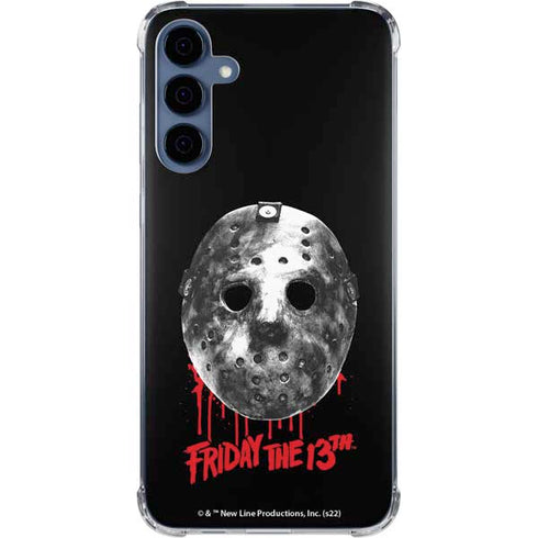 Warner Bros Friday the 13th Jason Voorhees Dripping Mask Galaxy A55 5G Clear Case