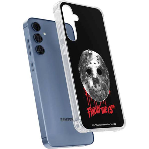 Warner Bros Friday the 13th Jason Voorhees Dripping Mask Galaxy A55 5G Clear Case