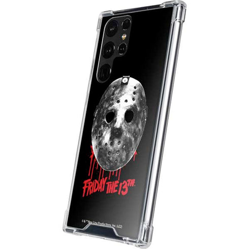Warner Bros Friday the 13th Jason Voorhees Dripping Mask Galaxy S23 Ultra Clear Case