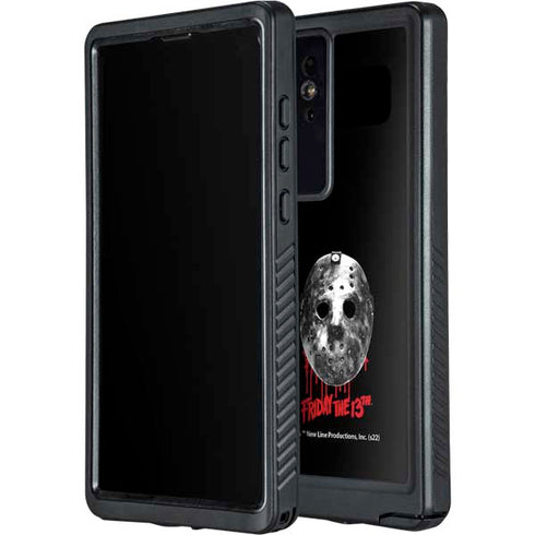 Warner Bros Friday the 13th Jason Voorhees Dripping Mask Galaxy S24 Ultra Waterproof Case