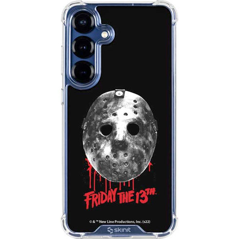 Warner Bros Friday the 13th Jason Voorhees Dripping Mask Galaxy S25 Clear Case