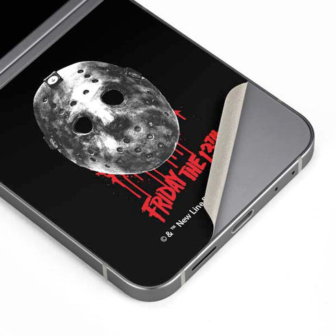 Warner Bros Friday the 13th Jason Voorhees Dripping Mask Galaxy Z Flip6 Skin