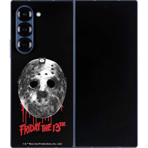 Warner Bros Friday the 13th Jason Voorhees Dripping Mask Galaxy Z Fold6 Skin