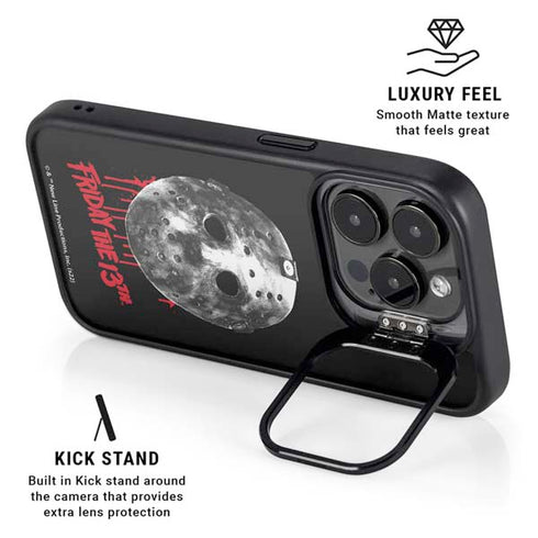 Warner Bros Friday the 13th Jason Voorhees Dripping Mask iPhone 13 Pro Kickstand Case
