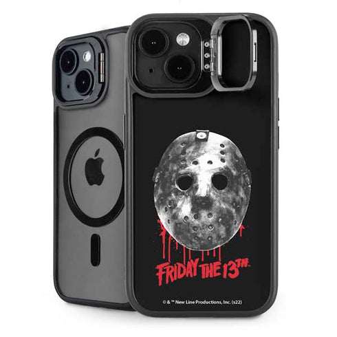 Warner Bros Friday the 13th Jason Voorhees Dripping Mask iPhone 15 Plus Kickstand Case