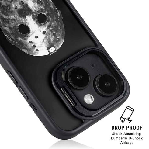 Warner Bros Friday the 13th Jason Voorhees Dripping Mask iPhone 15 Plus Kickstand Case