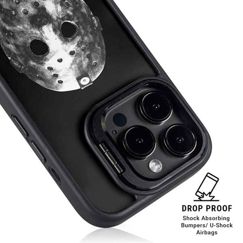 Warner Bros Friday the 13th Jason Voorhees Dripping Mask iPhone 15 Pro Kickstand Case