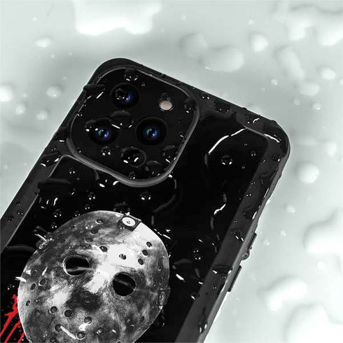 Warner Bros Friday the 13th Jason Voorhees Dripping Mask iPhone 15 Pro Waterproof Case