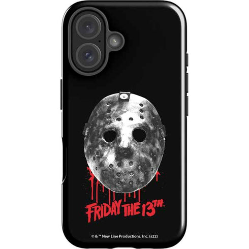 Warner Bros Friday the 13th Jason Voorhees Dripping Mask iPhone 16 Plus Impact Case