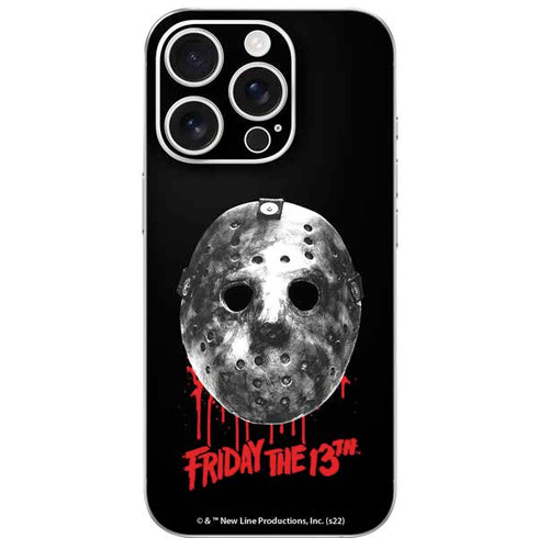 Warner Bros Friday the 13th Jason Voorhees Dripping Mask iPhone 16 Pro Skin