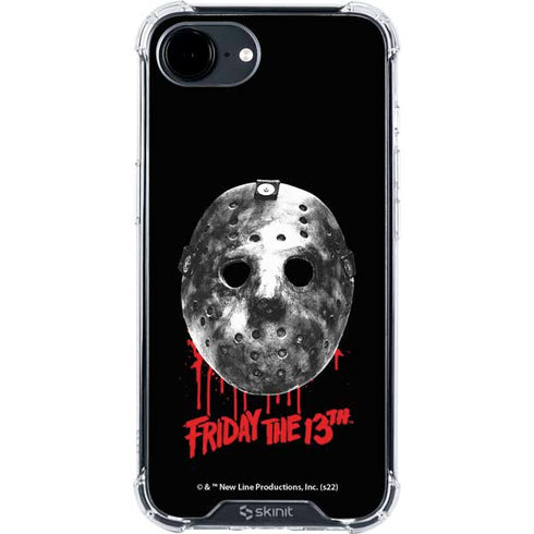Warner Bros Friday the 13th Jason Voorhees Dripping Mask iPhone 16e Clear Case