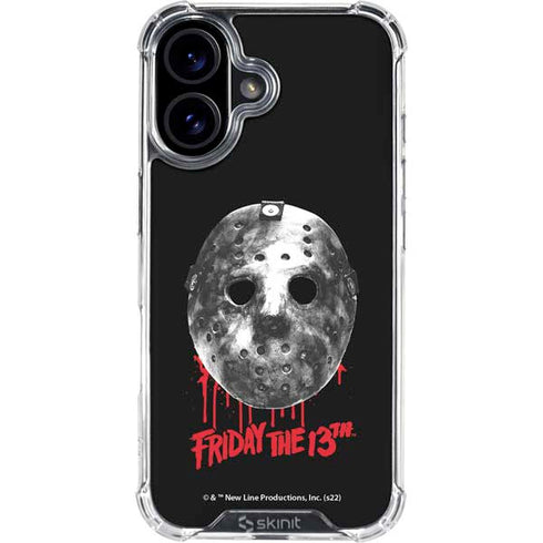 Warner Bros Friday the 13th Jason Voorhees Dripping Mask iPhone 17 Clear Case