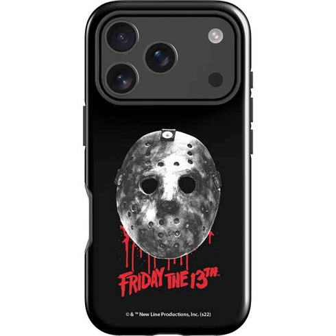 Warner Bros Friday the 13th Jason Voorhees Dripping Mask iPhone 18 Pro Impact Case