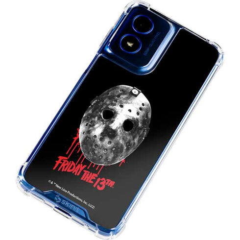 Warner Bros Friday the 13th Jason Voorhees Dripping Mask Moto G 5G (2024) Clear Case