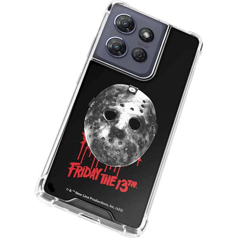 Warner Bros Friday the 13th Jason Voorhees Dripping Mask Moto G Power 5G (2025) Clear Case