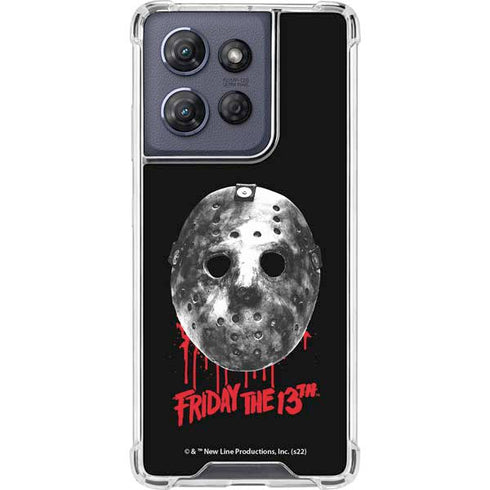 Warner Bros Friday the 13th Jason Voorhees Dripping Mask Moto G Stylus 5G (2025) Clear Case