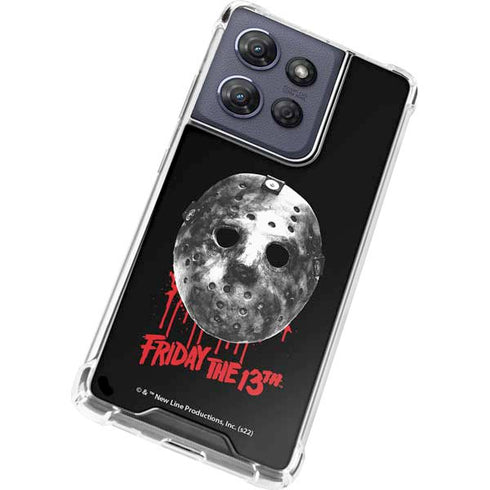 Warner Bros Friday the 13th Jason Voorhees Dripping Mask Moto G Stylus 5G (2025) Clear Case