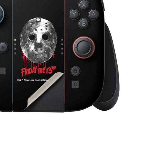 Warner Bros Friday the 13th Jason Voorhees Dripping Mask Nintendo Switch 2 (2025) Joy-Con Controller Skin