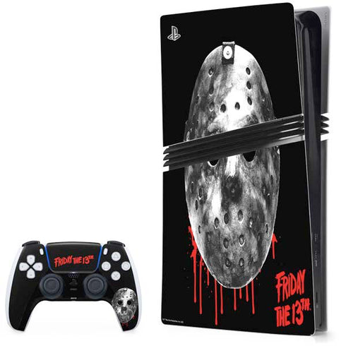 Warner Bros Friday the 13th Jason Voorhees Dripping Mask PlayStation PS5 Skins