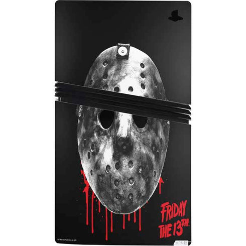 Warner Bros Friday the 13th Jason Voorhees Dripping Mask PS5 Pro Console Skin