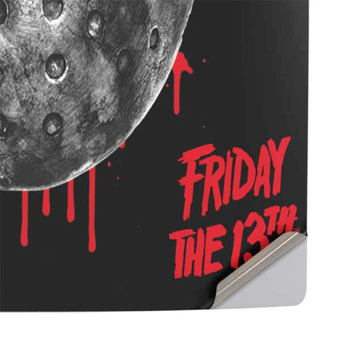 Warner Bros Friday the 13th Jason Voorhees Dripping Mask PS5 Pro Console Skin