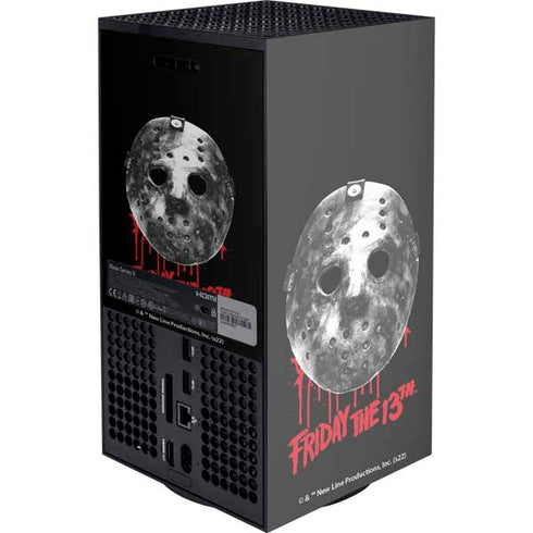 Warner Bros Friday the 13th Jason Voorhees Dripping Mask XBox Series X Digital Edition Console Skin