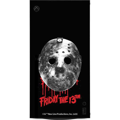 Warner Bros Friday the 13th Jason Voorhees Dripping Mask XBox Series X Digital Edition Console Skin