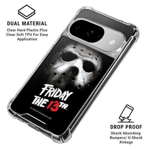 Warner Bros Friday the 13th Jason Voorhees Google Pixel 10 Clear Case