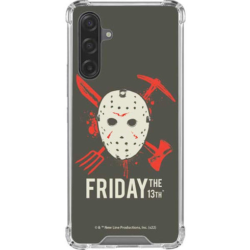 Warner Bros Friday the 13th Jason Voorhees Mask Galaxy A17 Clear Case