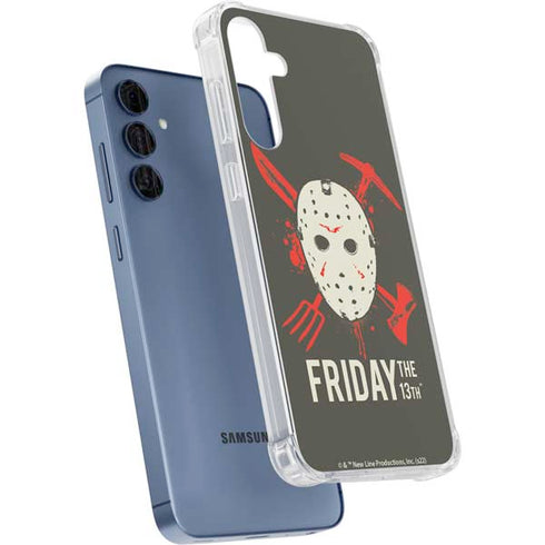 Warner Bros Friday the 13th Jason Voorhees Mask Galaxy A55 5G Clear Case