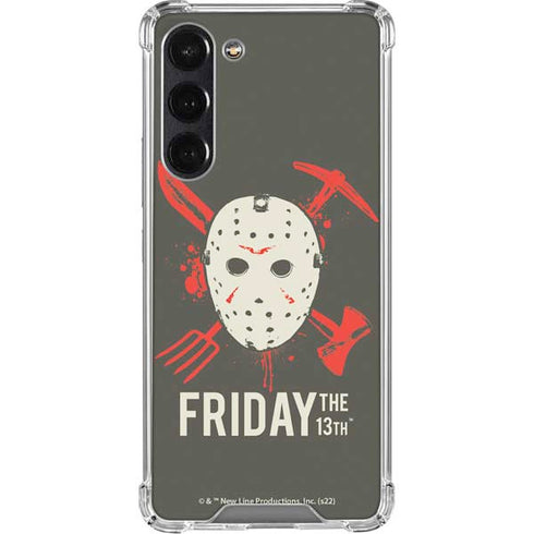 Warner Bros Friday the 13th Jason Voorhees Mask Galaxy S24 FE Clear Case