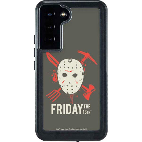 Warner Bros Friday the 13th Jason Voorhees Mask Galaxy S24 Plus Waterproof Case