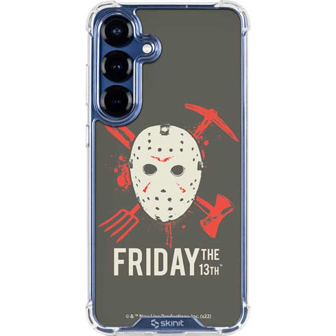 Warner Bros Friday the 13th Jason Voorhees Mask Galaxy S25 Plus Clear Case
