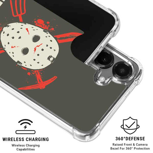 Warner Bros Friday the 13th Jason Voorhees Mask Galaxy S26 Clear Case
