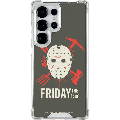 Warner Bros Friday the 13th Jason Voorhees Mask Galaxy S26 Ultra Clear Case
