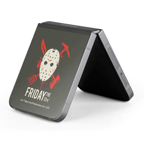 Warner Bros Friday the 13th Jason Voorhees Mask Galaxy Z Flip6 Skin