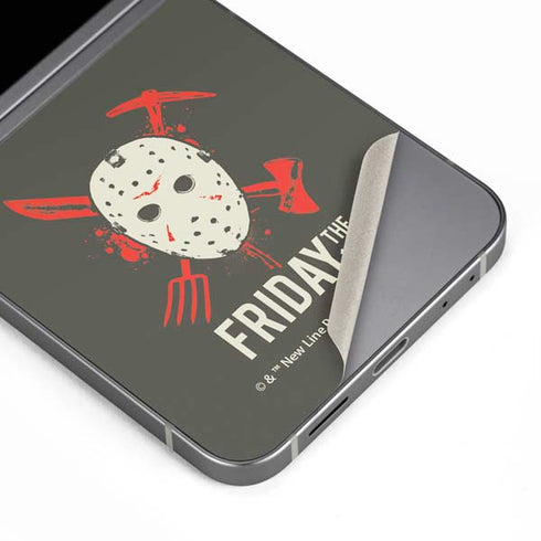 Warner Bros Friday the 13th Jason Voorhees Mask Galaxy Z Flip6 Skin