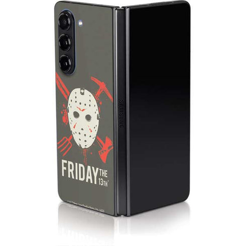 Warner Bros Friday the 13th Jason Voorhees Mask Galaxy Z Fold5 5G Skin