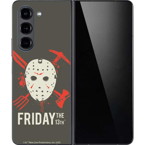 Warner Bros Friday the 13th Jason Voorhees Mask Galaxy Z Fold5 5G Skin