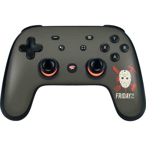 Warner Bros Friday the 13th Jason Voorhees Mask Google Stadia Controller Skin