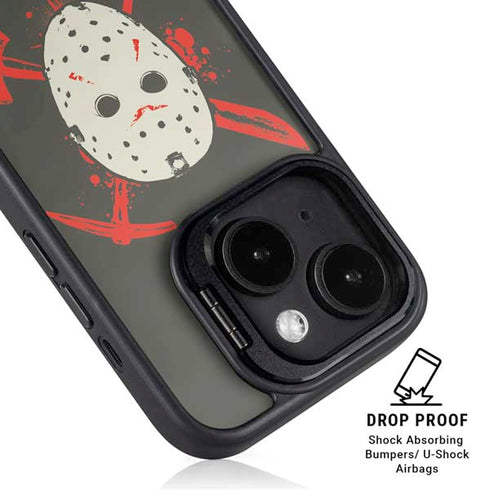 Warner Bros Friday the 13th Jason Voorhees Mask iPhone 14 Plus Kickstand Case