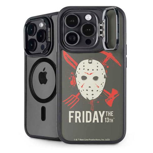 Warner Bros Friday the 13th Jason Voorhees Mask iPhone 14 Pro Kickstand Case