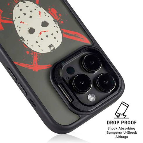 Warner Bros Friday the 13th Jason Voorhees Mask iPhone 14 Pro Kickstand Case