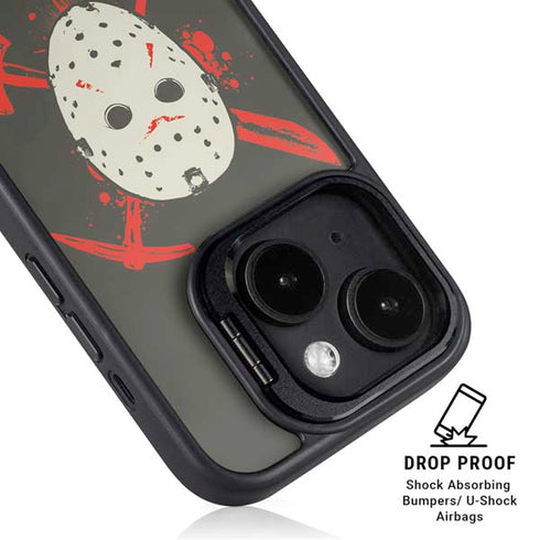 Warner Bros Friday the 13th Jason Voorhees Mask iPhone 15 Kickstand Case