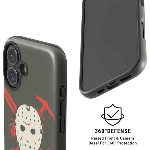 Warner Bros Friday the 13th Jason Voorhees Mask iPhone 16 Magsafe Impact Case