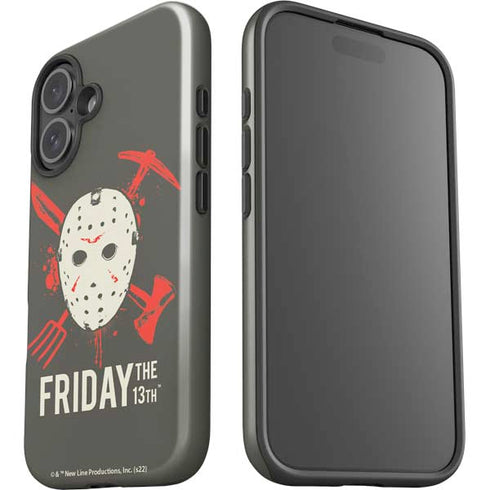 Warner Bros Friday the 13th Jason Voorhees Mask iPhone 16 Plus Impact Case
