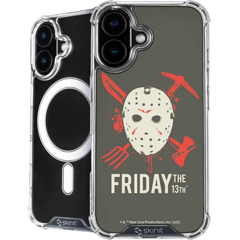 Warner Bros Friday the 13th Jason Voorhees Mask iPhone 16 Plus MagSafe Case