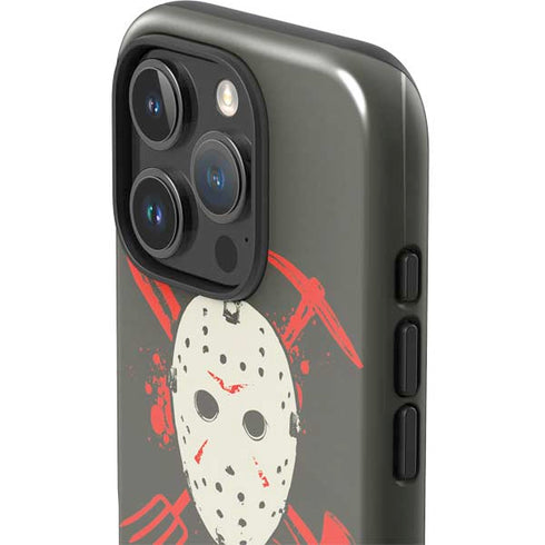 Warner Bros Friday the 13th Jason Voorhees Mask iPhone 16 Pro Max Impact Case