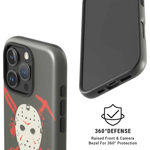 Warner Bros Friday the 13th Jason Voorhees Mask iPhone 16 Pro Max Magsafe Impact Case