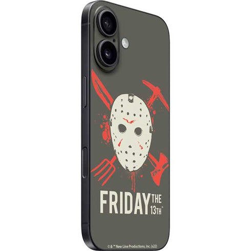 Warner Bros Friday the 13th Jason Voorhees Mask iPhone 16 Skin